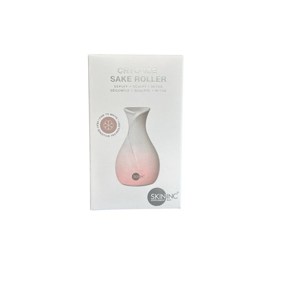 SkinInc CRYO-ICE SAKE ROLLER Skin Inc Depuffing Facial Device - Brand New